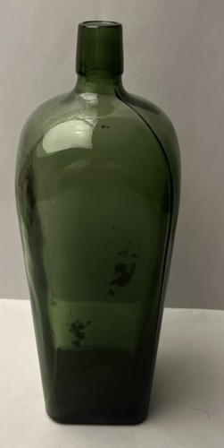 Vintage olive green - olive, glass